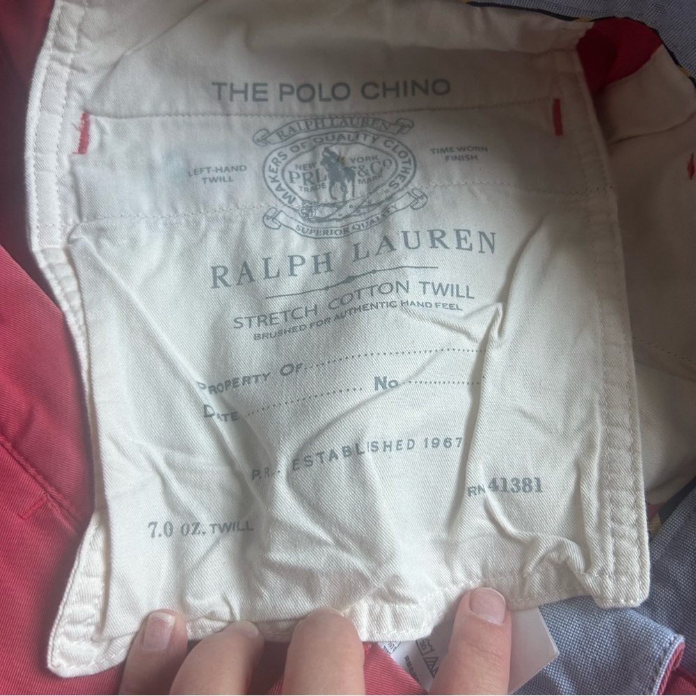 Polo Ralph Lauren Relaxed Fit Surplus Shorts- Nantucket Red Size 34 - Picture 6 of 9